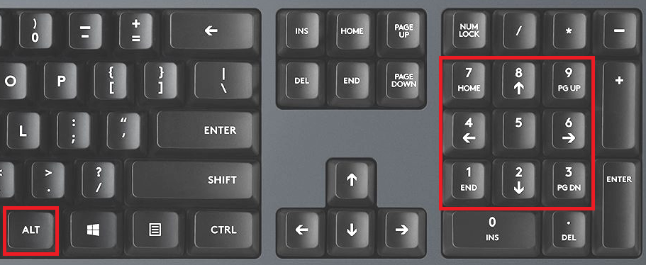 simvol treugolnika na klaviature pk ili noutbuka windows2